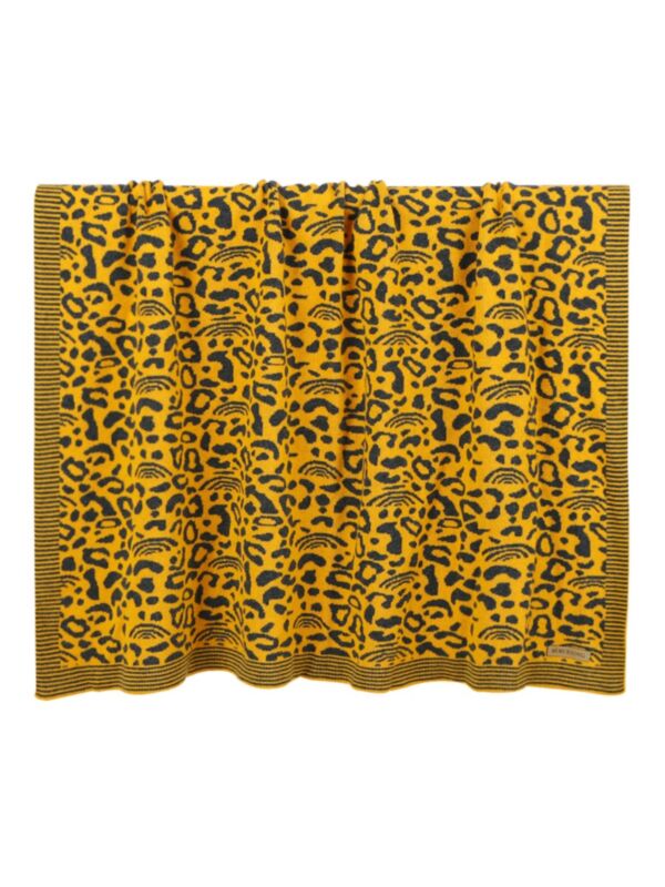 Baby Leopard Knitted Blanket