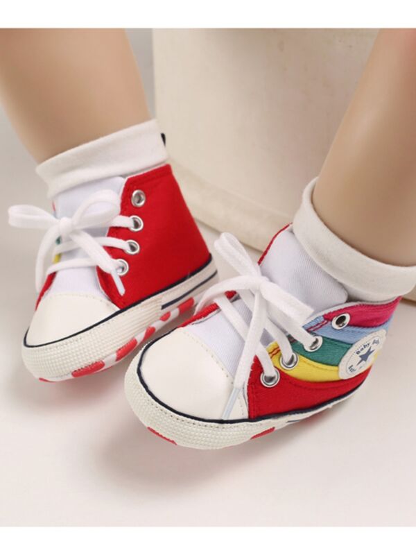 Baby Rainbow Canvas Shoes 