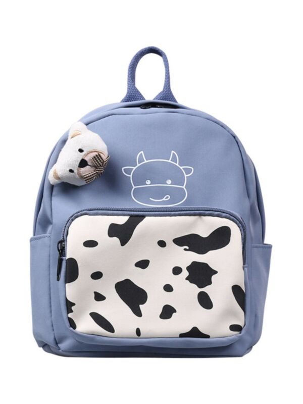 Kid Cow Bear Decor Preschool Backpack