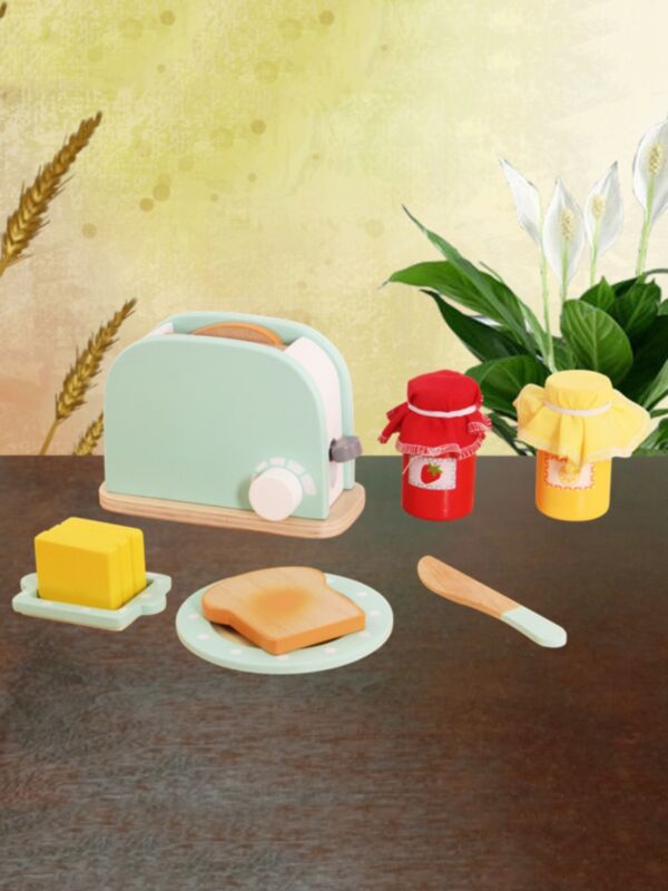 1 Pack Wooden Mini Juicer Bread Machine House Play Toys