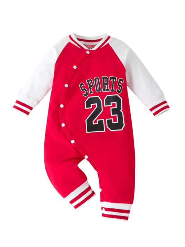 Baby Boy Sports Colorblock Jumpsuit