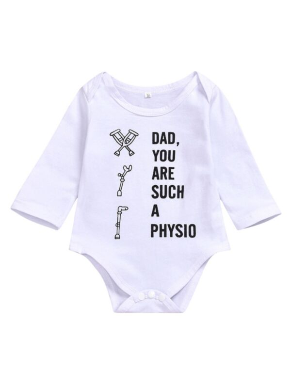 Dad You Are Such A Physio Baby Bodysuit