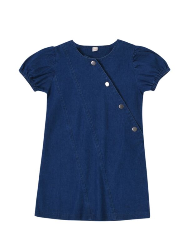 Summer Kid Girl Denim Dress