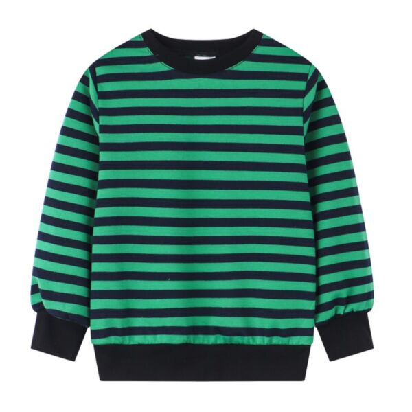 4-12Y Kids Girls Long Sleeve Striped Round Neck Top Wholesale Kids Clothing Suppliers KTV590886