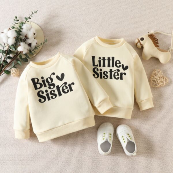 9M-4Y Toddler Girls Letter Print Long Sleeve Pullover Wholesale Girls Fashion Clothes KJV387382