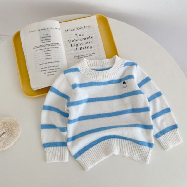 0-18M Baby Knitted Striped Sweater Wholesale Baby Boutique Clothing KTV387565