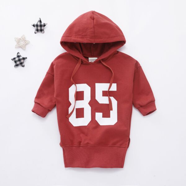 9M-4Y Toddler Girl & Boy Long Sleeve Letter Print Hooded Tops Wholesale Toddler Clothing KTV591252