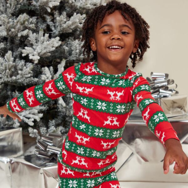18M-7Y Toddler Boys Sets Christmas Elk Print Long Sleeves Pullover And Pants Wholesale Boys Clothing KSV387649