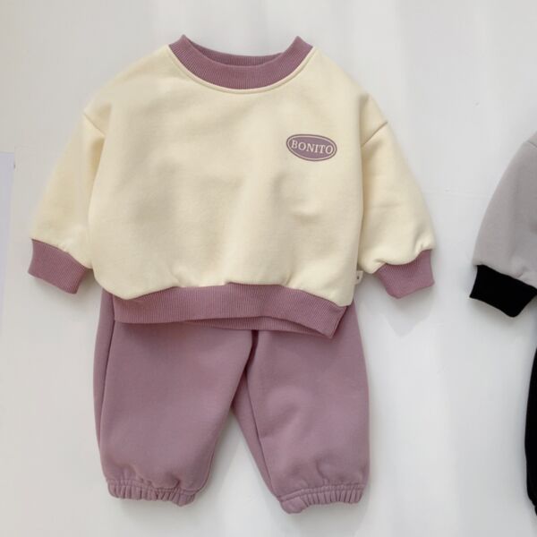 3-24M Baby Sets Hit Color Pullover And Pants Wholesale Baby Clothes Suppliers KSV387429