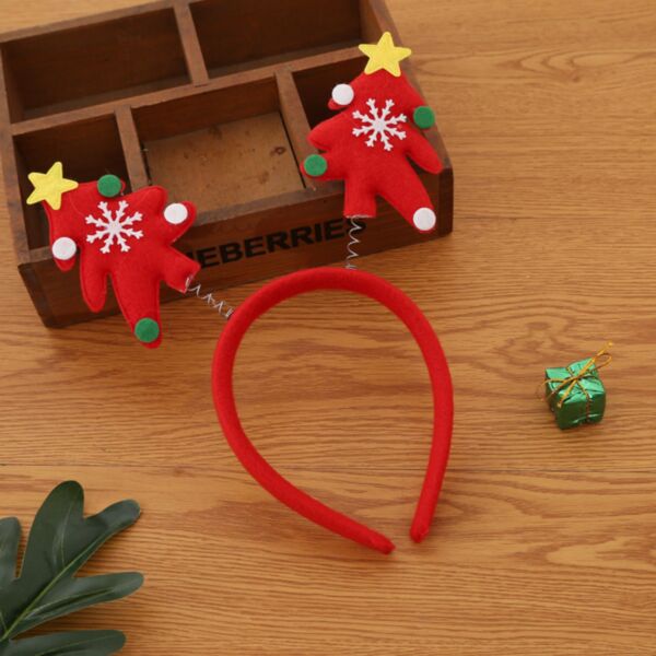MOQ 2PCS Kids Christmas Tree Antler Headband Wholesale Accessories Vendors KHBV387643