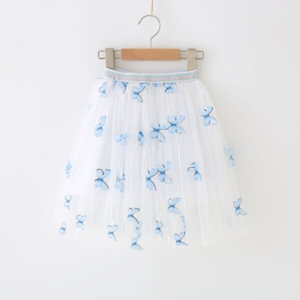 2-7Y Toddler Girls Butterfly Mesh Skirts Girl Wholesale Boutique Clothing KSKV387613