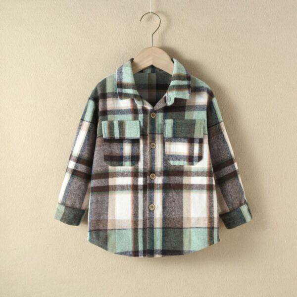 2-7Y Toddler Boys Checked Color Lapel Shirts Wholesale Boys Boutique Clothing KCV386782