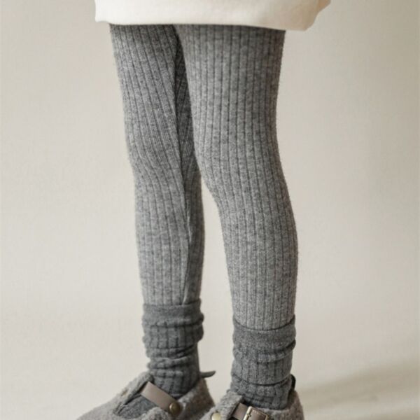 18M-6Y Toddler Girl Solid Color Ribbed Bottoming Pants Wholesale Little Girl Clothing KPV591297