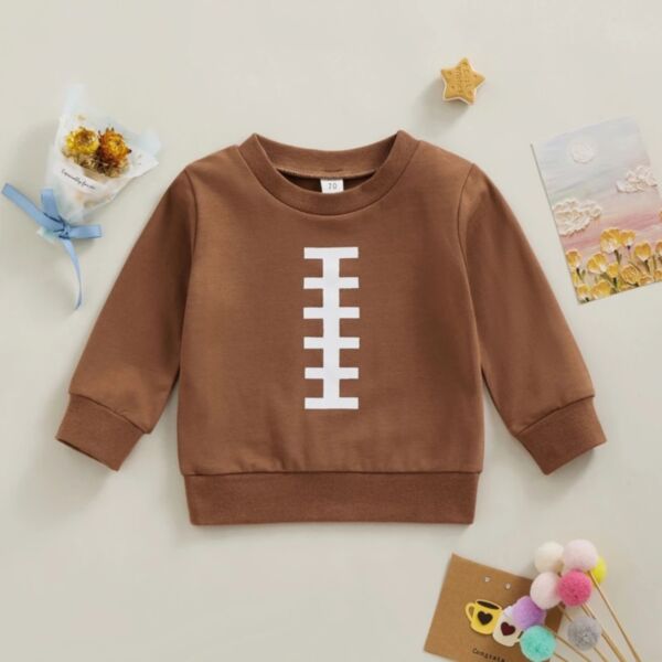 3-24M Line Print Round Neck Pullover Tops Baby Wholesale Clothing KTV492458