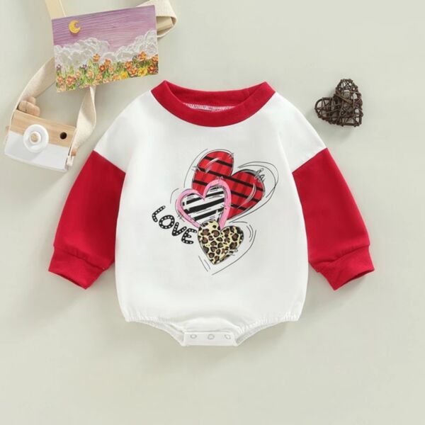 0-18M Baby Love Hear Long Sleeve Bodysuit Wholesale Baby Clothes In Bulk KJV387962