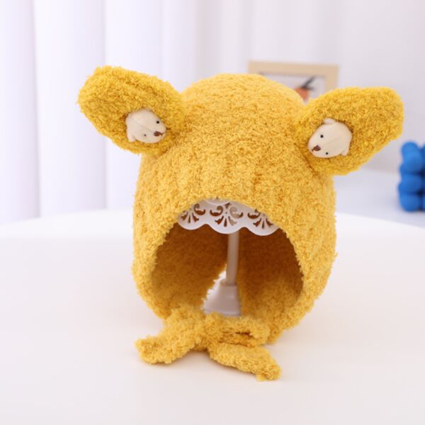 Fleece Cute String Ear Caps Kid Wholesale Accessories KHV492536