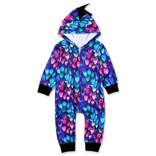 3-18M Baby Onesies Dinosaur-Shaped Hooded Long-Sleeved Jumpsuit Wholesale Baby Clothes In Bulk KJV591497