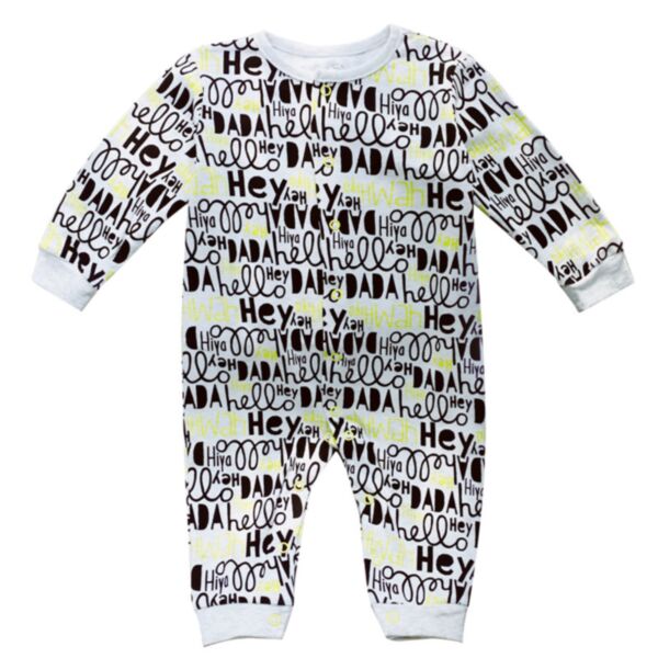 0-18M Baby Onesies Long-Sleeved Cartoon Full Print Single-Breasted Jumpsuit Wholesale Baby Boutique Clothing KJV591486