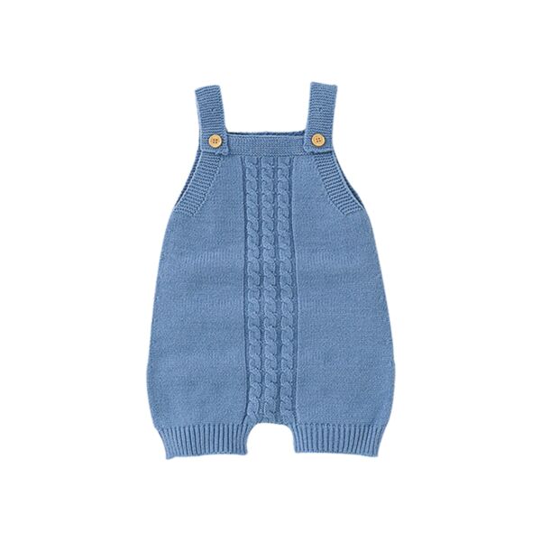 0-18M Unisex Baby Solid Color Knitting Twist Suspender Romper Wholesale Baby Clothes Suppliers KCLV385117896