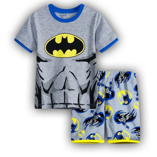 18M-6Y Toddler Boys Summer Short-Sleeved Suit Cartoon Animation Pattern Homewear Wholesale Boys Clothes KSV388067