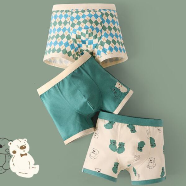 2-12Y Cotton Floral Animal Print Colorblock Underwear Shorts Wholesale Kids Boutique Clothing KSV492615