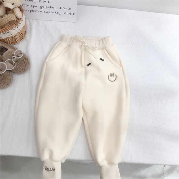 9M-6Y Toddler Girl & Boy Cartoon Smiley Face Print Drawstring Pants Wholesale Toddler Clothing KPV591580