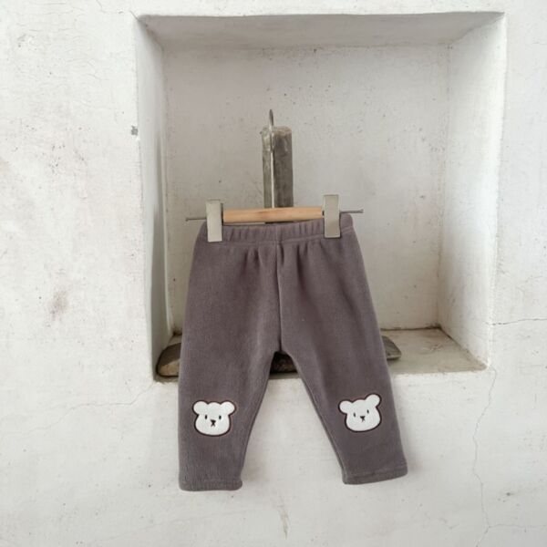 0-18M Rabbit Cartoon Print Shake Fleece Trousers Baby Wholesale Clothing KPV492741