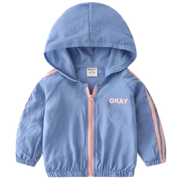 18M-6Y Toddler Boys Summer Thin Zipper Hooded Sun Jacket Wholesale Boys Clothing KCV388202