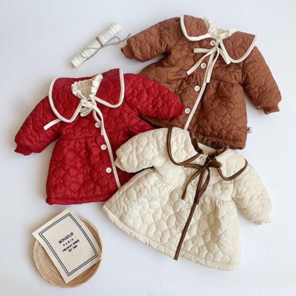 6-24M Windcoat Cotton Dress Button Coat Jacket Baby Wholesale Clothing KKHQV492777