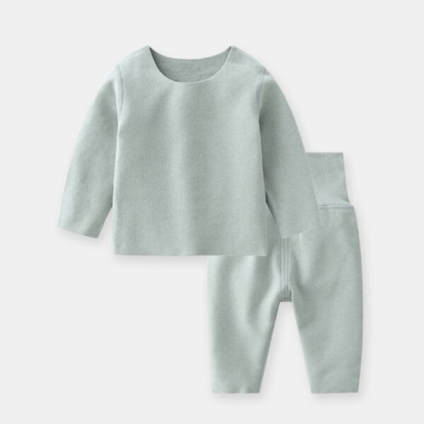 0-18M Baby Sets Solid Color Long Sleeve Round Neck Top And Pants & Single-Breasted Jumpsuit Wholesale Baby Clothes Suppliers KJV591481