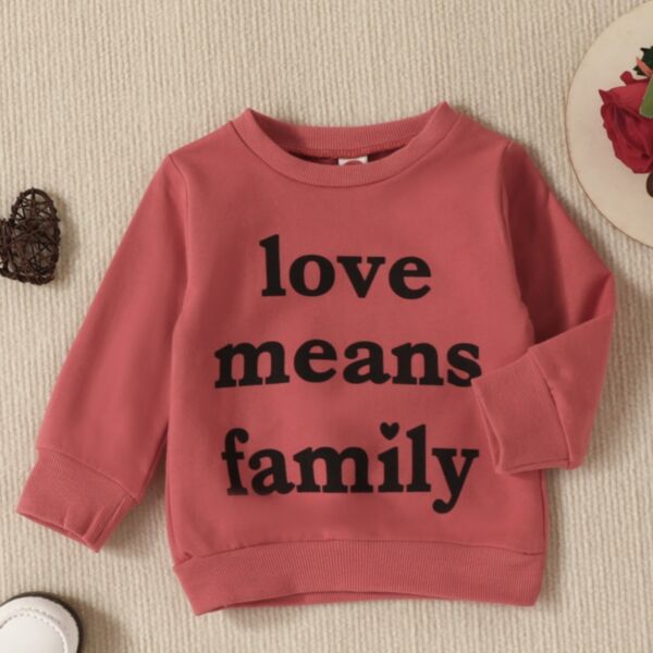 6M-3Y Valentine'S Day Letter Print Long Sleeve Pullover Baby Wholesale Clothing KTV492861