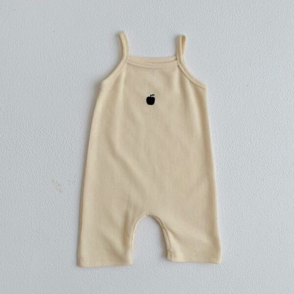 3-18M Knitwear Apple Print Suspender Jumpsuit And Tops Baby Wholesale Clothing KJV493098