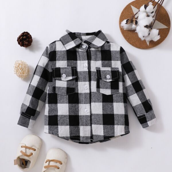 9M-4Y Plaid Sleeve Button Shirt Wholesale Kids Boutique Clothing KJV493217
