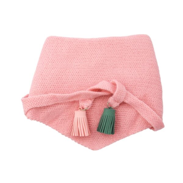 Solid Color Fringed Wool Scarf Baby Accessories Wholesale KAV388220