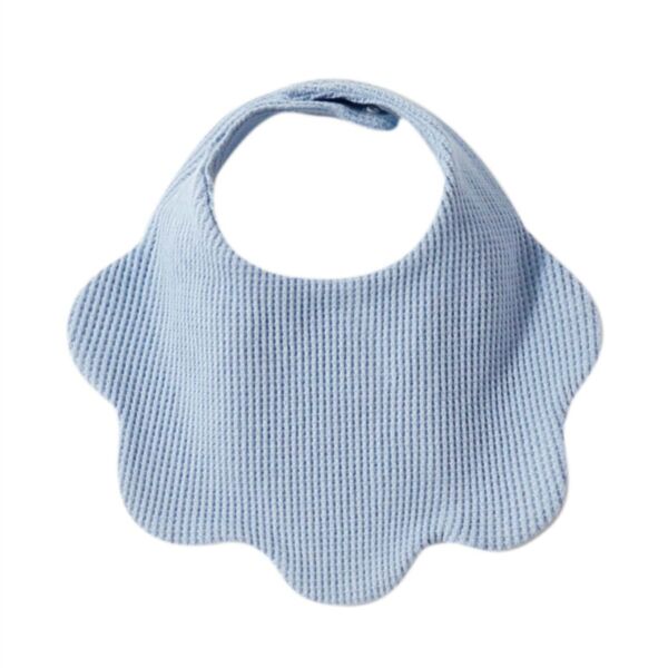 Newborn Baby Solid Color Cotton Waffle Petal Bibs Wholesale Accessories Vendors KDSV388175