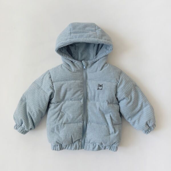 18M-7Y Plaid Cotton Padded Fleece Coat Jacket Wholesale Kids Boutique Clothing