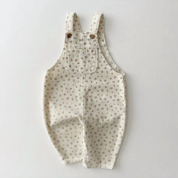 6-24M Floral Denim Suspender Jumpsuit Baby Wholesale Clothing KJV493342