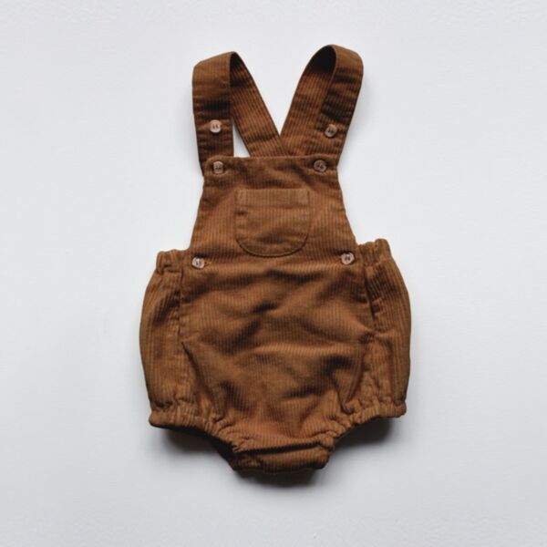 0-18M Corduroy Suspender Jumpsuit Shorts Baby Wholesale Clothing KJV493329