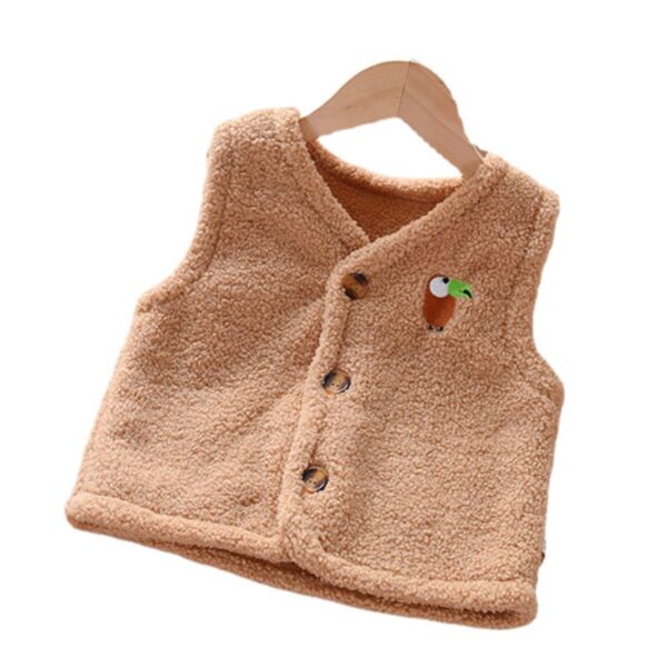 9M-4Y Toddler Sleeveless Single Breasted Vest Jacket Wholesale Toddler Clothes KCV388708