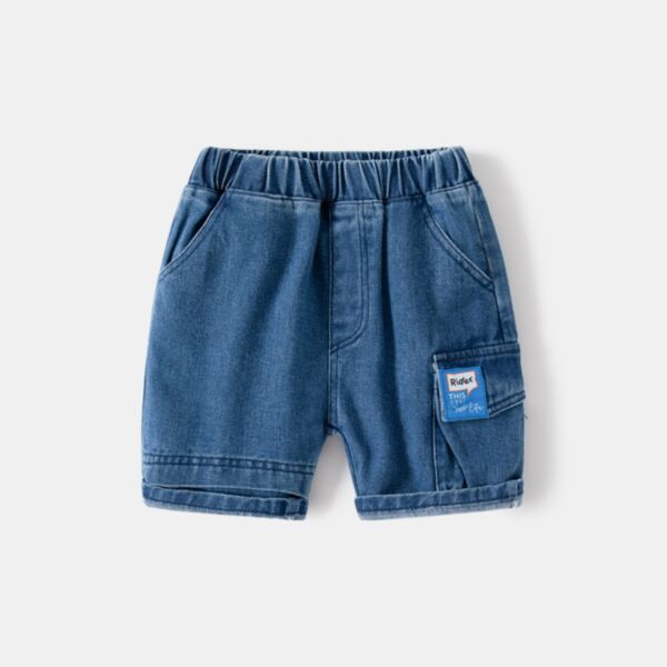 18M-6Y Blue Demin Shorts Wholesale Kids Boutique Clothing KSHV493391