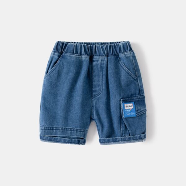 18M-6Y Blue Demin Shorts Wholesale Kids Boutique Clothing KSHV493391