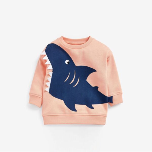 18M-7Y Toddler Boys Shark Pullover Wholesale Boys Fashion Clothes KTV388812
