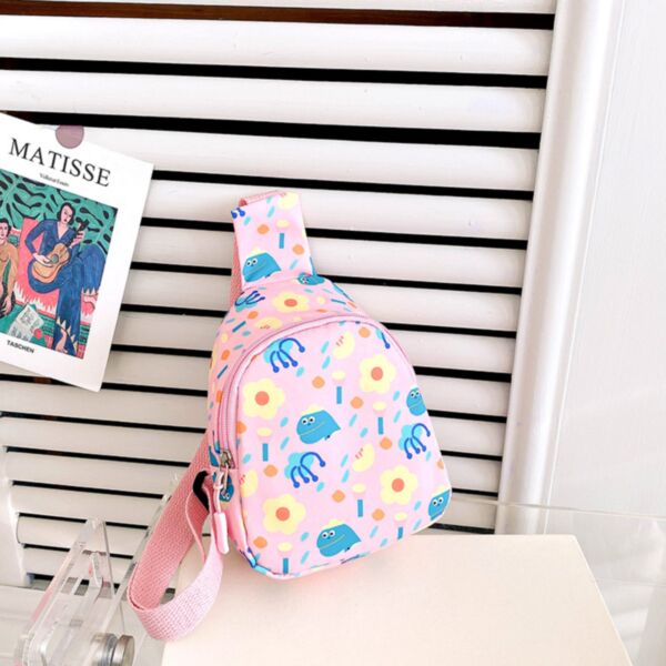Kids Coin Purse Cute Printed Canvas Shoulder Accessories Bag KBV388758