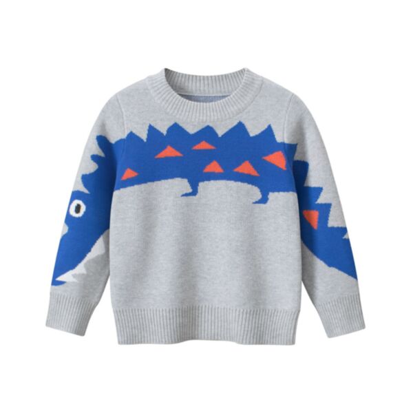 18M-7Y Toddler Boys Dinosaur Knit Sweater Wholesale Boys Boutique Clothing KSV388957