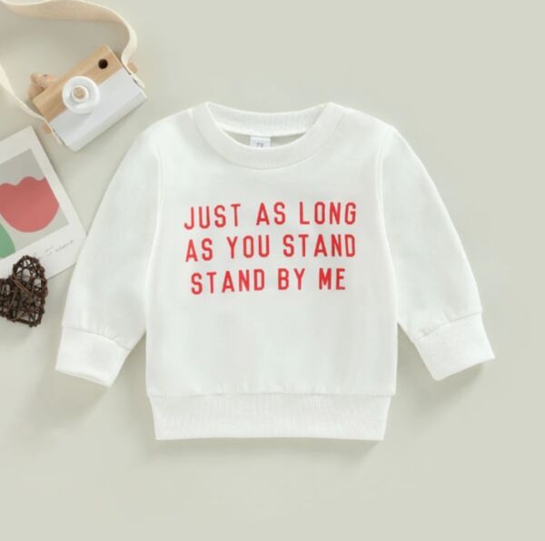 6M-3Y Baby Girl Long Sleeve Letter Print Round Neck Top Wholesale Baby Clothes Suppliers KTV591573