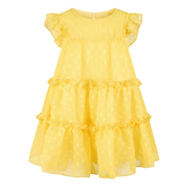 18M-6Y Toddler Girl Polka Dot Embroidered Ruffle Sleeveless Chiffon Princess Dress Fashion Girl Wholesale KDV591832