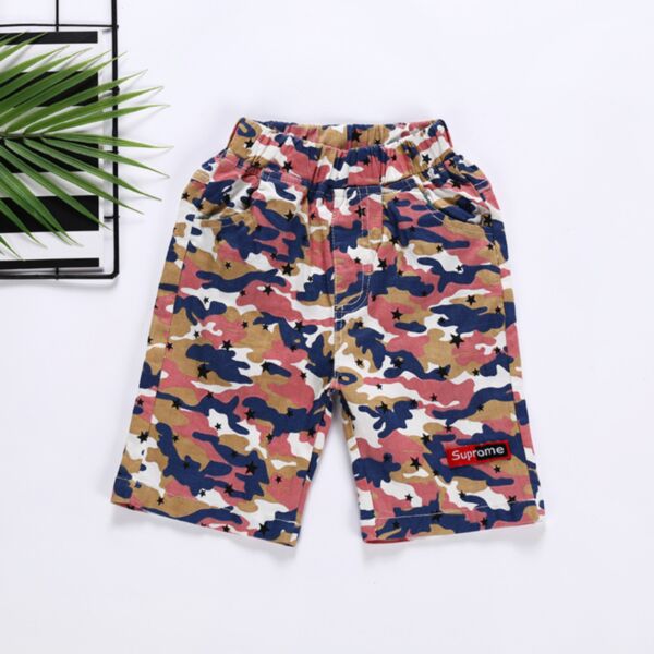 2-7Y Flower Pattern Boy Shorts Wholesale Kids Boutique Clothing KPV493501