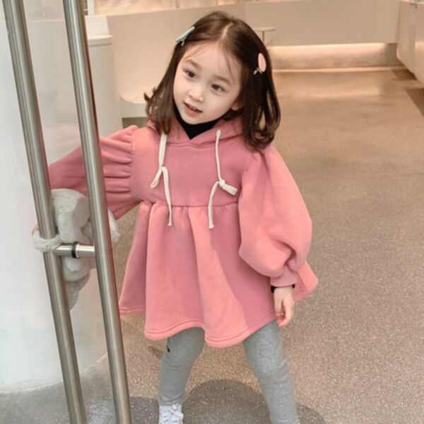 18M-6Y Solid Color Bubble Dress Wholesale Kids Boutique Clothing KDV493819