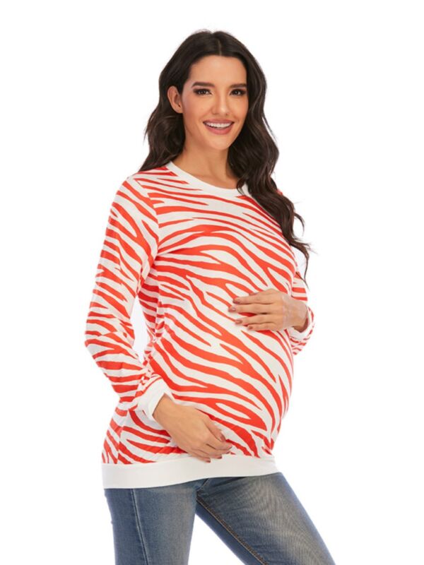 Maternity Zebra Print Top