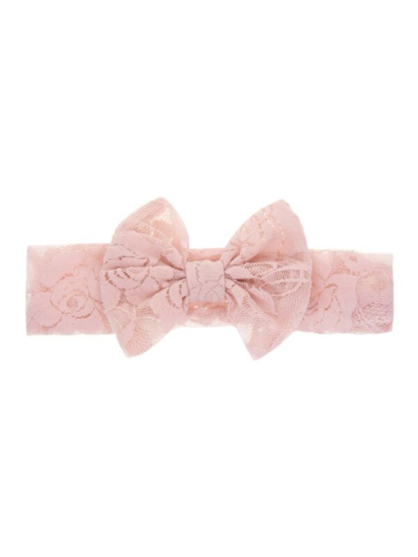 Baby Lace Solid Color Bow Baby Headbands Wholesale